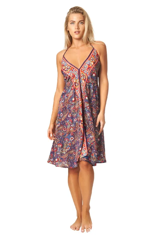 Women's Holiday Clothing Cute Positano Mini Boho Dresses