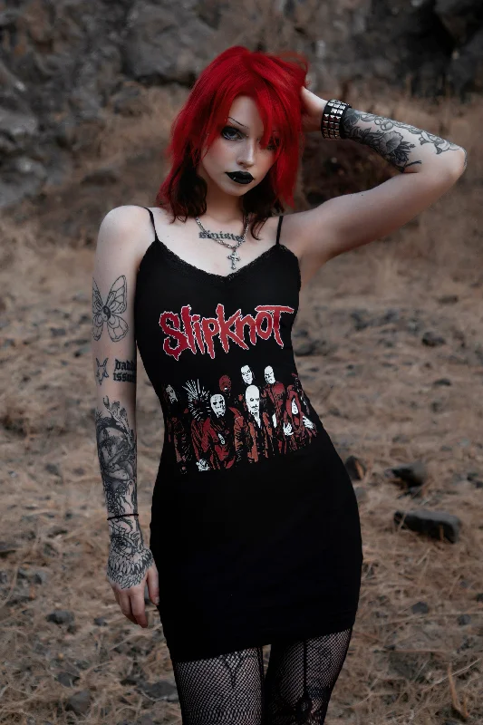 Glamorous Evening Wear Slipknot Lace Strap Dress
