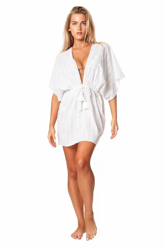 Women's Elegant Garments La Moda Short Robe Dress Cover up