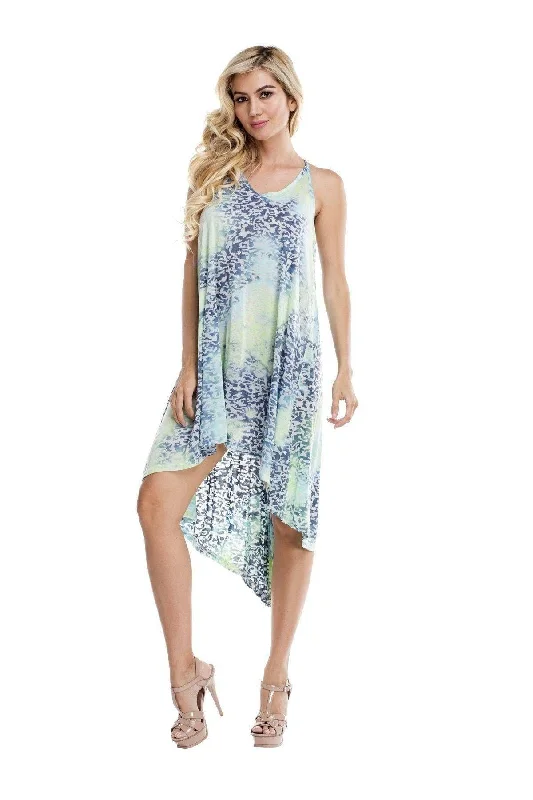 Outlet Clothing Multi Color Racerback Cover Up Dress