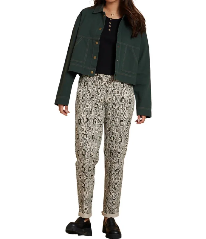 Women's Holiday Outfit Willa Cropped Jacket In Deep Forest