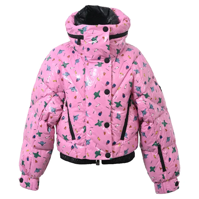 Women's Chic Outerwear Garments Moncler x Naj-Oleari 3 Moncler Grenoble Plumel Down Jacket in Pink Nylon