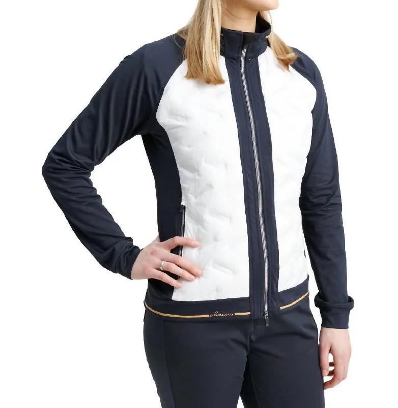 Women's Clothes Women Grove Hybrid Jacket In White Navy