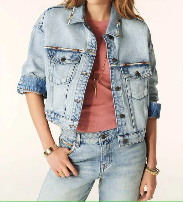 Affordable Trendy Clothes For Women Fox Jacket In Blue