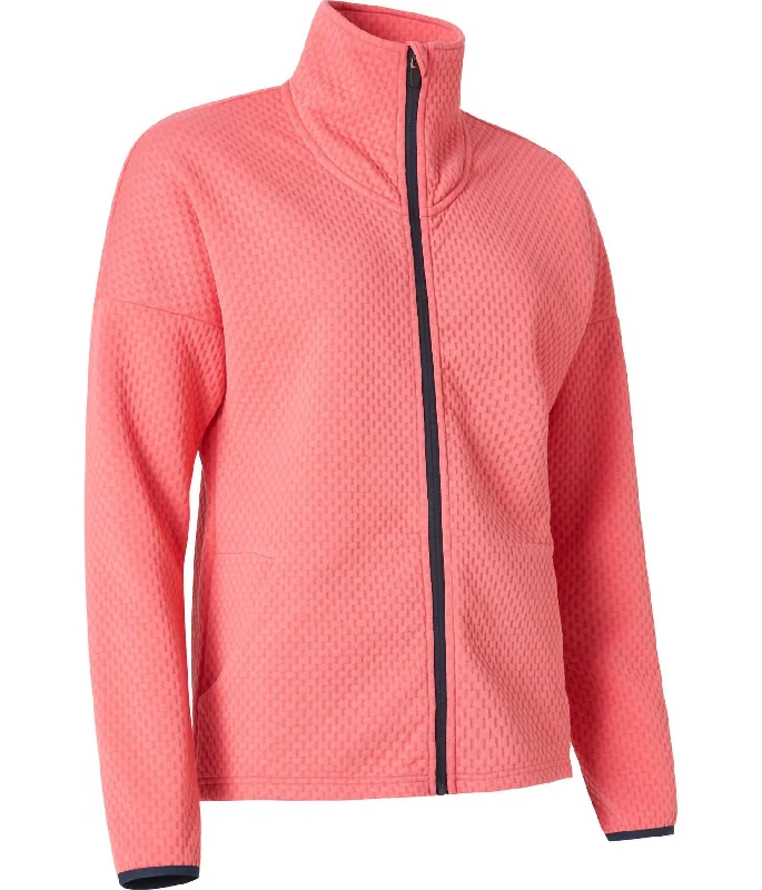 Women's Activewear Outfit Women's Sunningdale Women Golf Jacket In Exotic Coral