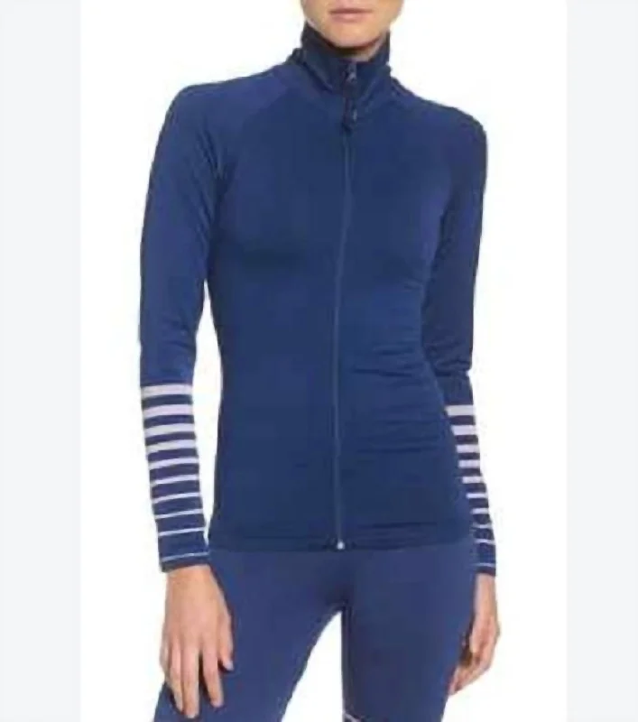 Women's Chic Outerwear Garments Women's Athletic Shirt Finish Line Jacket In Blue