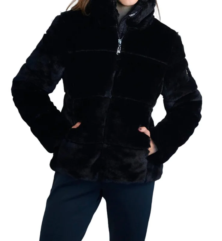 Timeless Women's Apparel Jana Ultra Puffy Jacket In Black