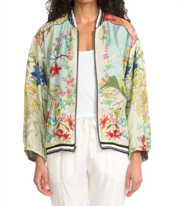 Women's Elegant Formal Outfit Mizumi Bomber Jacket In Multi