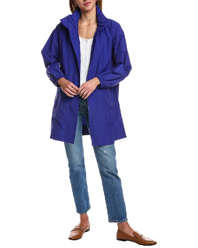 Fashionable Women's Casual Apparel EILEEN FISHER Stand Collar Long Coat