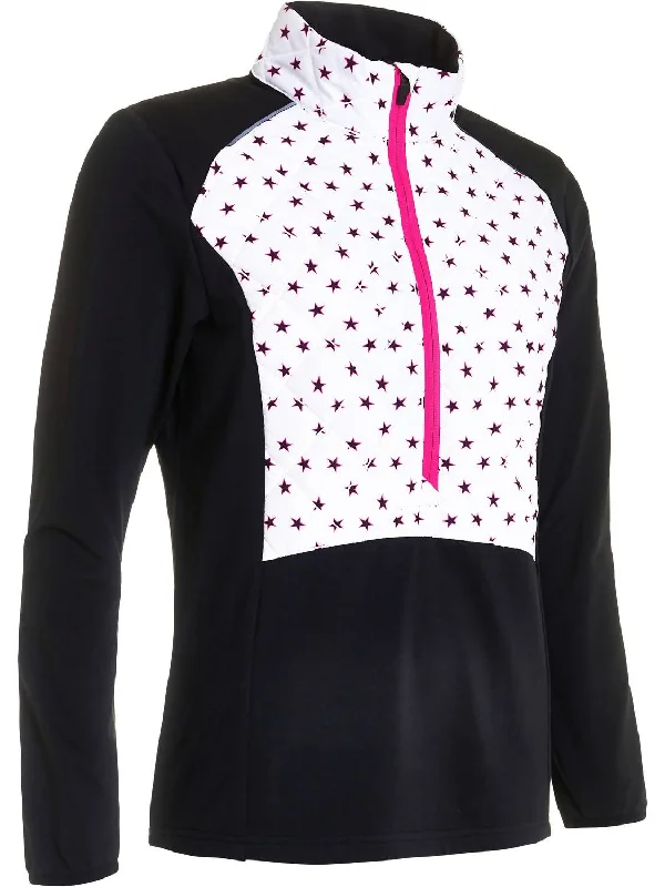 Shop Trendy And Timeless Outfits At Special Prices Women’S Troon Warm And Windproof Hybrid Half-Zip Jacket In Black Star