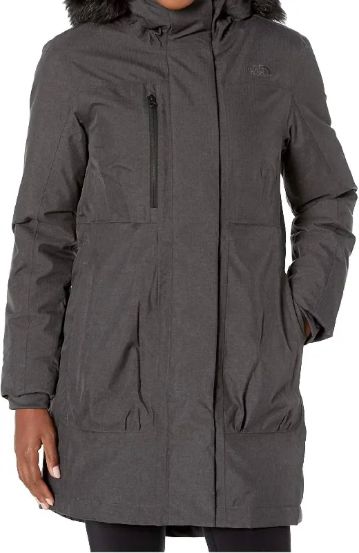 Women's Clothes For Special Occasions Women's Downtown Parka In Tnf Dark Grey Heather