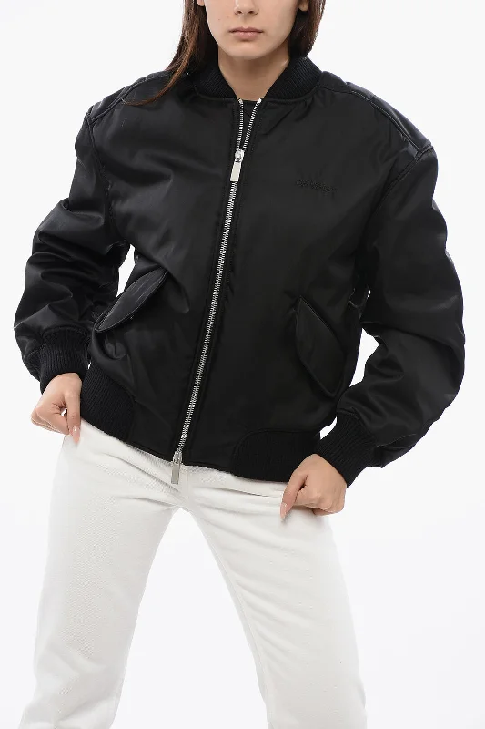 Women's Tailored Outfit Off-White For Ever Padded Gab Nylon Bomber Jacket