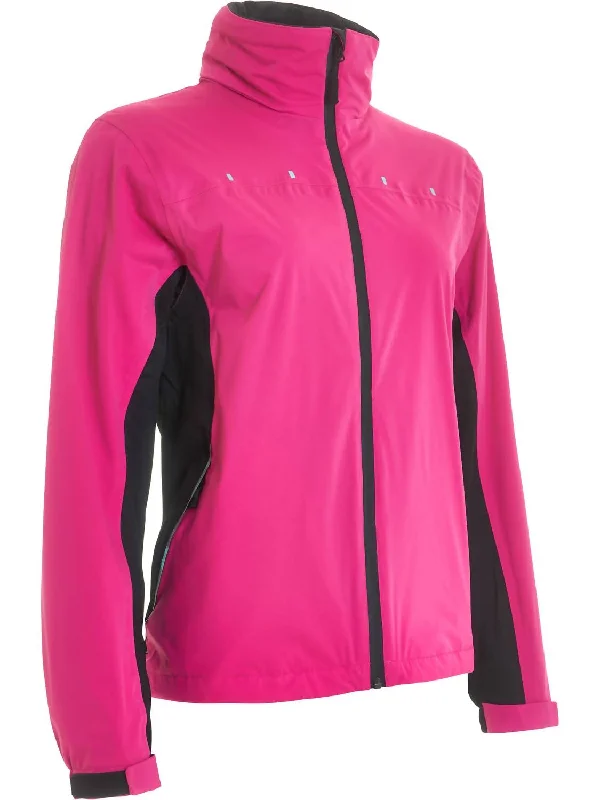 Women's Activewear Garments Women Swinley Rain Jacket In Powerpink