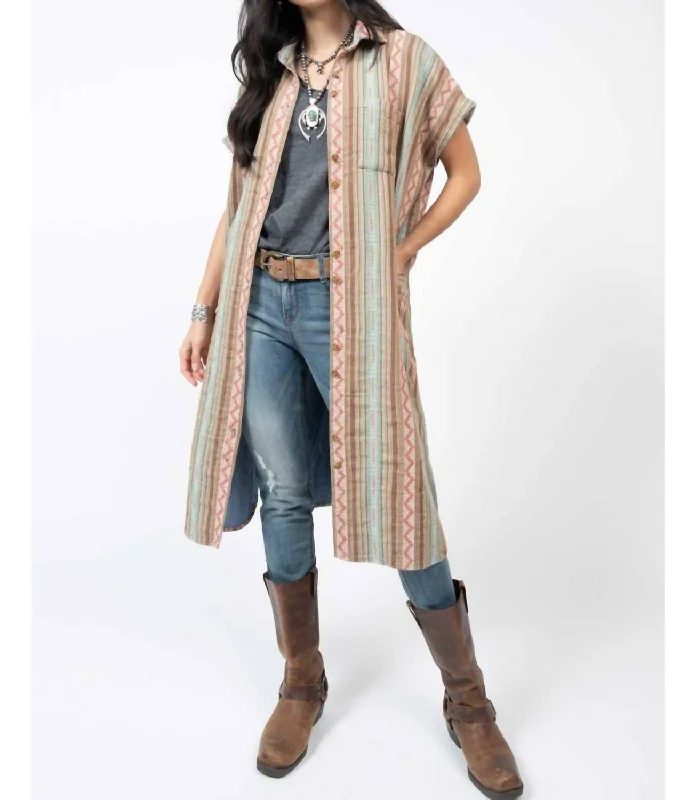 Women's Clothes And Apparel Go West Jacket In Stripe