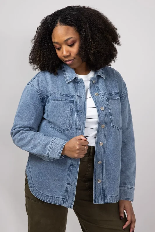 Affordable Women's Clothes Thread & Supply Dakota Jacket for Women in Medium Denim | J3329DNTS-BOBBIEWASH