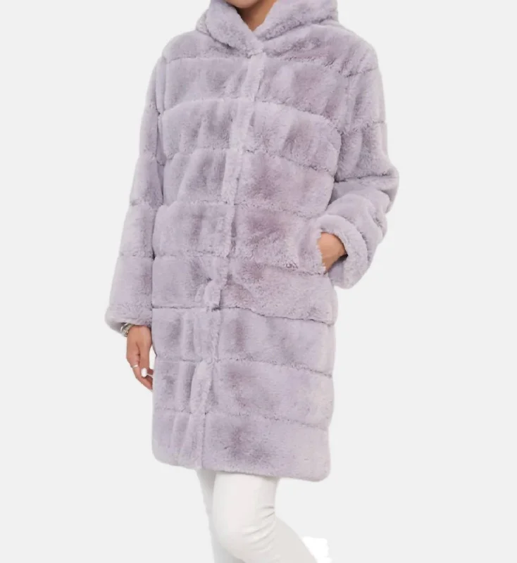 Affordable Women's Garments Emilia Zip Off Coat In Lavender Rail