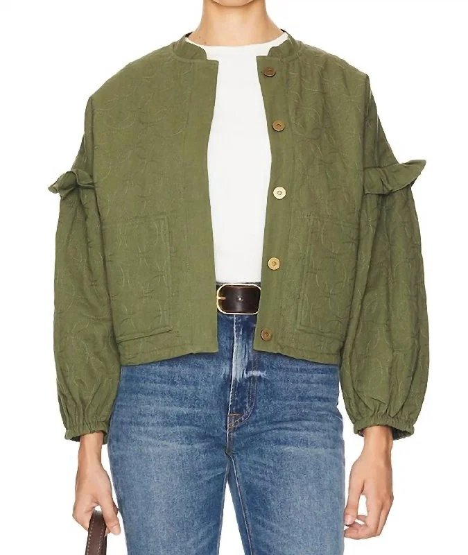 Fashion-Forward Women's Clothing Bobbi Jacket In Army Green