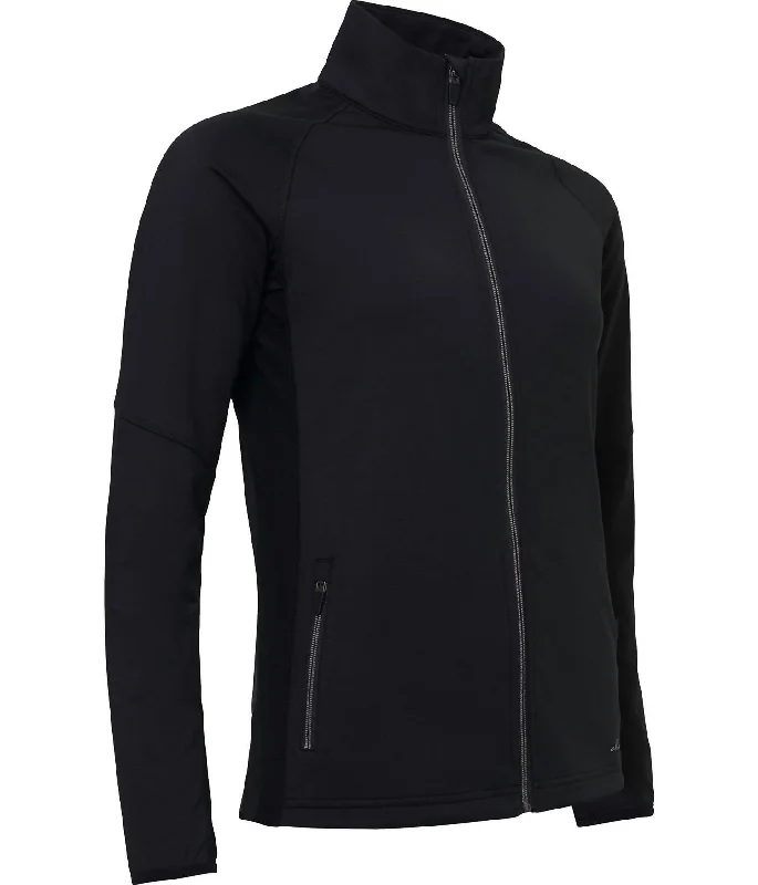 Women's Resort Garments Women’S Ashby Full-Zip Jacket With Pockets In Black