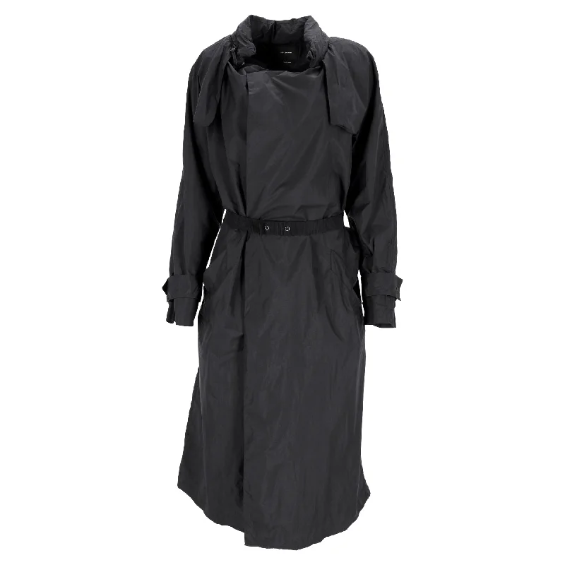 Shop Stylish Fashion At Unbeatable Prices Now Isabel Marant Belted Midi Trench Coat in Black Nylon