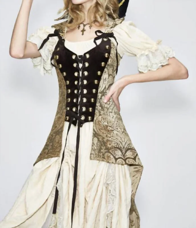 Fashion Clearance Sale – Grab The Best Deals Today Victorian Pirate Jacket In Gold