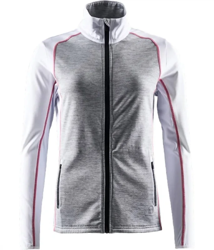 Stylish Women's Outfit Women Grand 37.5 Fleece Jacket In Grey Melange