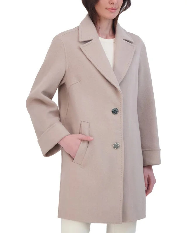 Affordable Women's Garments Tahari Double Face Wool-Blend Coat