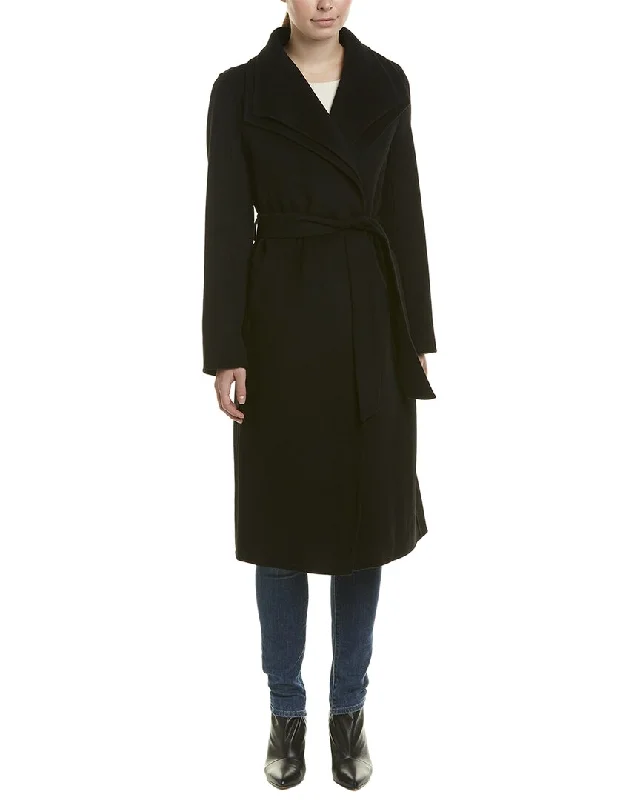 Women's Clothing For Special Occasions Tahari Elliot Wool-Blend Wrap Coat