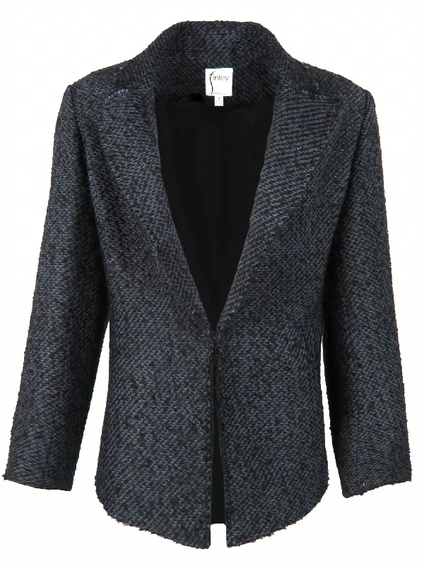 Women's Classic Outfit Tweed Baxter Jacket In Navy/black