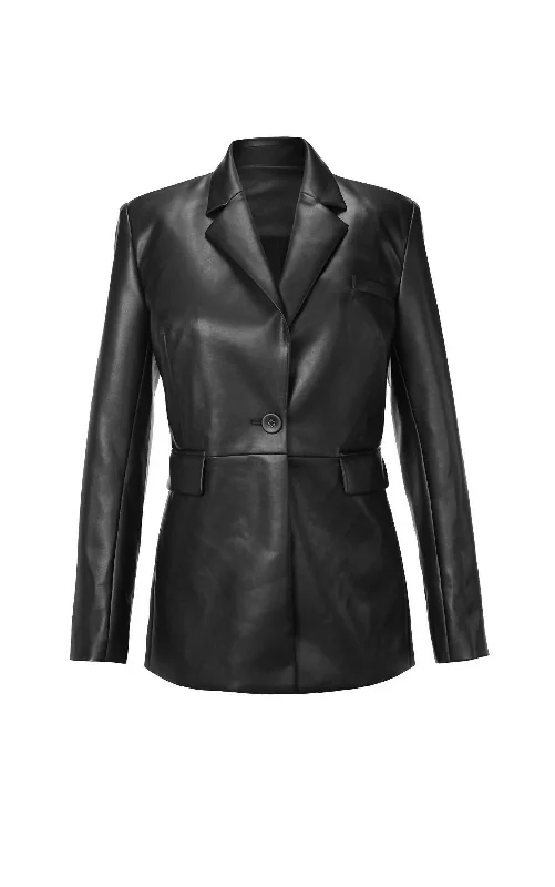 Women's Casual Wear Clothing Women's James Leather Jacket In Black