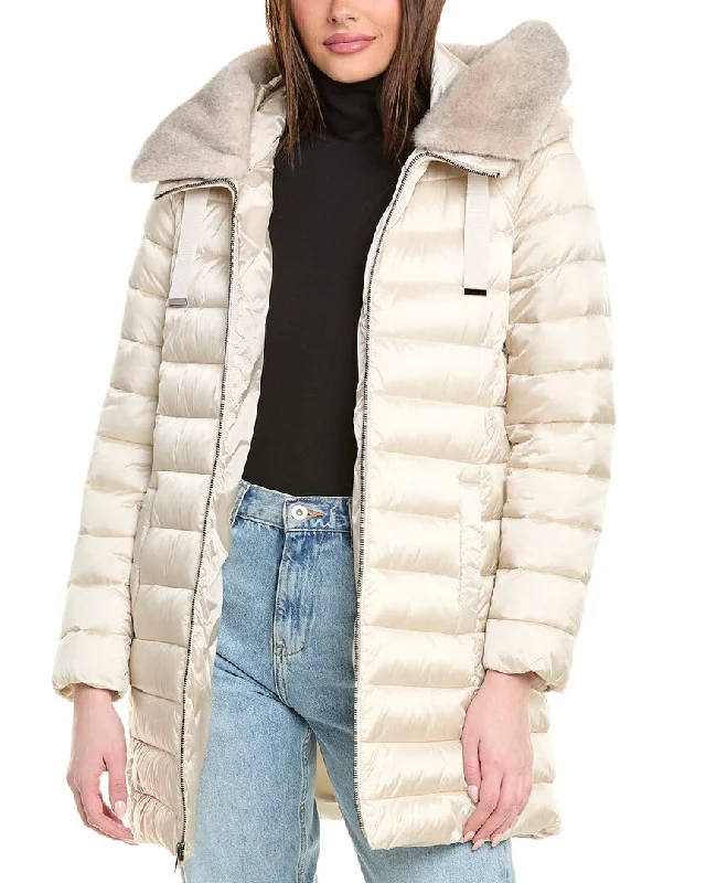 Women's Elegant Evening Outfit Tahari Puffer Jacket