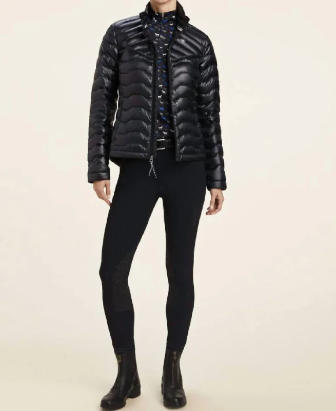 Women's Vintage-Inspired Outfit Ideal Down Jacket In Ir Black