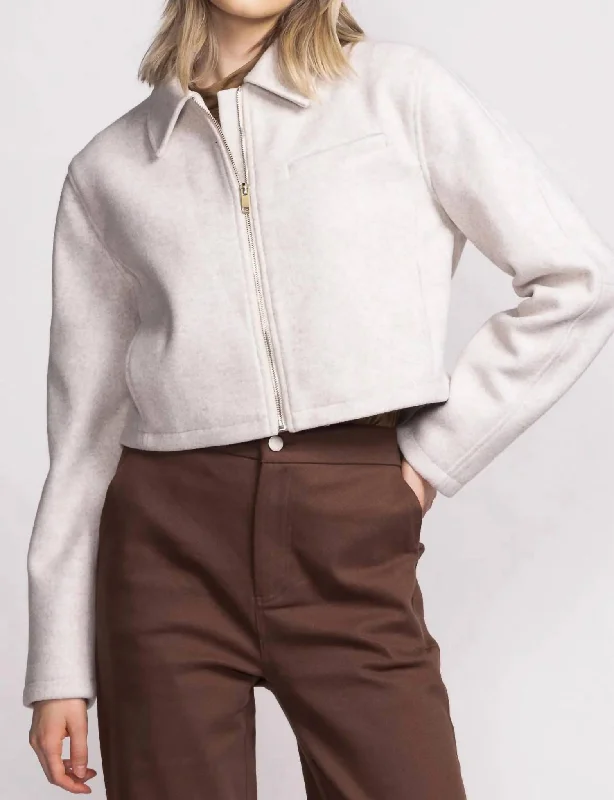 Stylish Women's Outfit Jade Jacket In Off-White