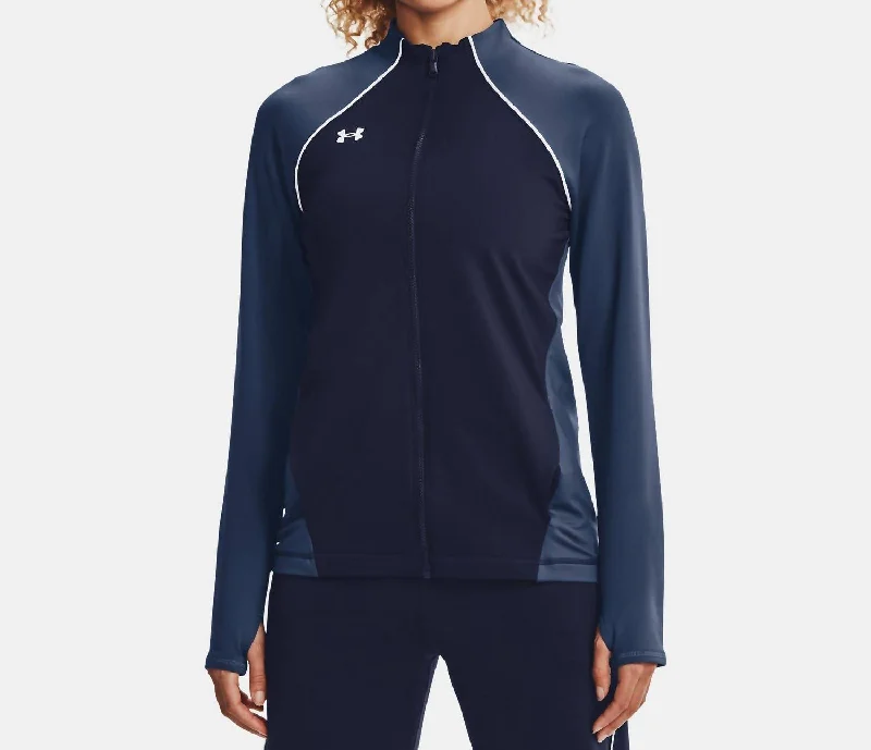 Limited-Time Offers On Elegant And Casual Styles Layer Up Full Zip Jacket In Midnight Navy/white