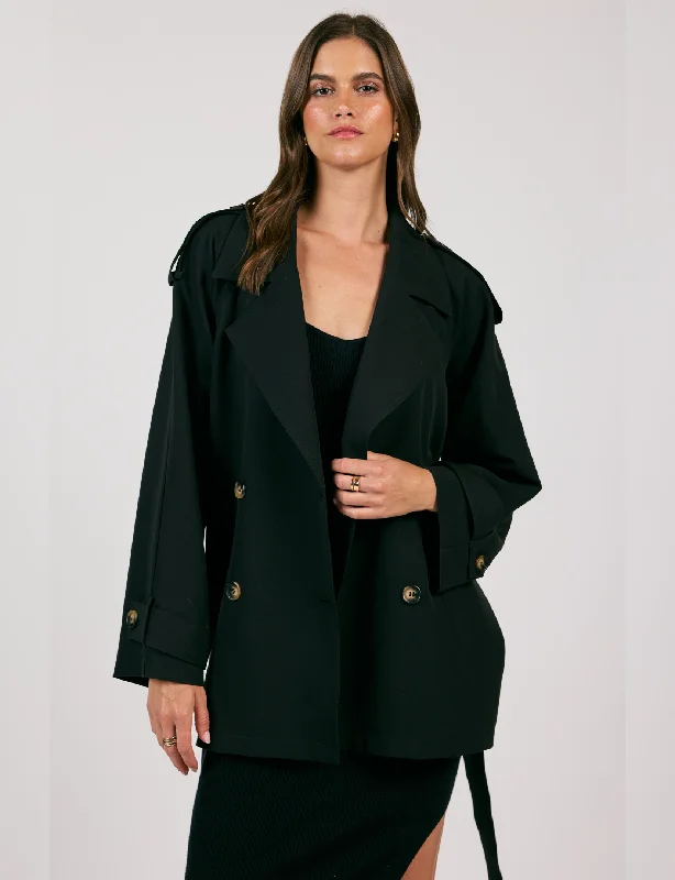 Limited-Time Clothing Sale – Grab Your Favorites Today Strive For Trench Jacket, Black