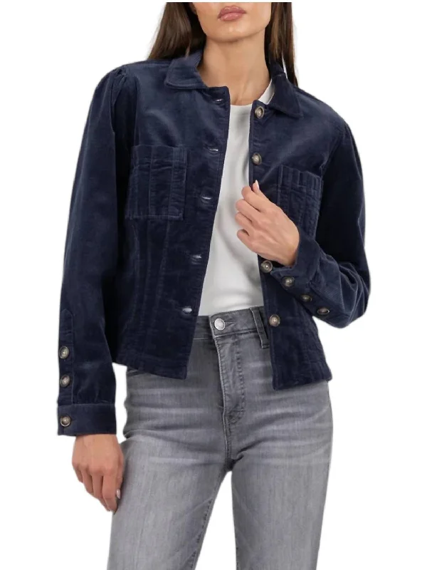 Best-Selling Fashion At Unbeatable Sale Prices Kyra Corduroy Jacket In Navy