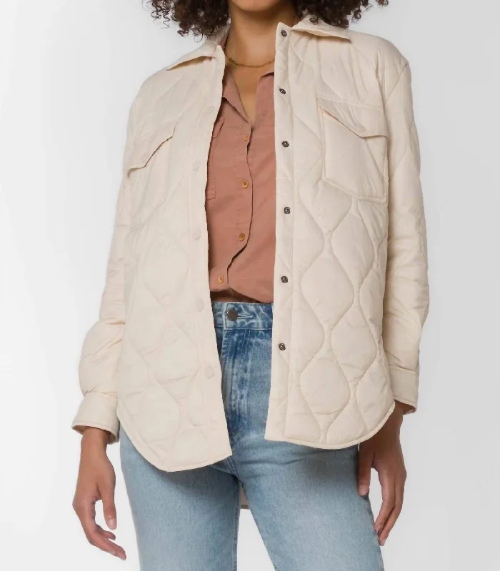 Dress In Style With Our Special Clothing Promotions Eleanor Puffer Jacket In Cream