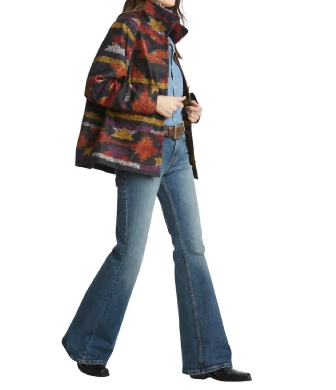 Women's Vintage-Inspired Clothing Yellowstone Printed Jacket In Multi