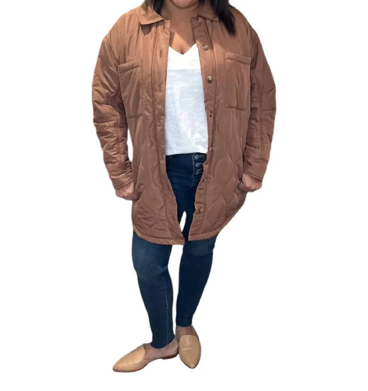 Women's Apparel Morrison Quilted Jacket In Toffee