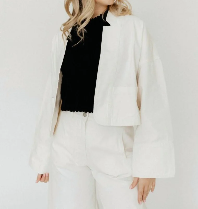 Women's Wedding Apparel Dealian Jacket In Ecru