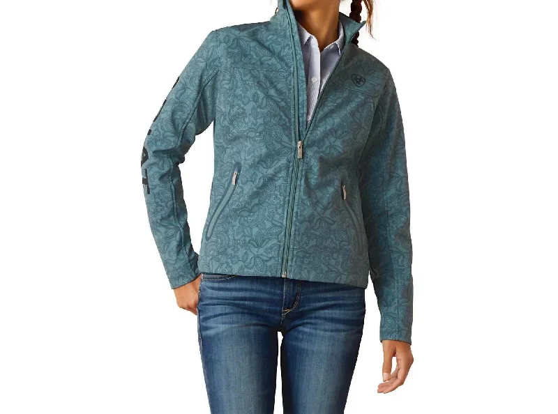 Women's Wedding Apparel Lacey New Team Softshell Jacket In Brittany Blue