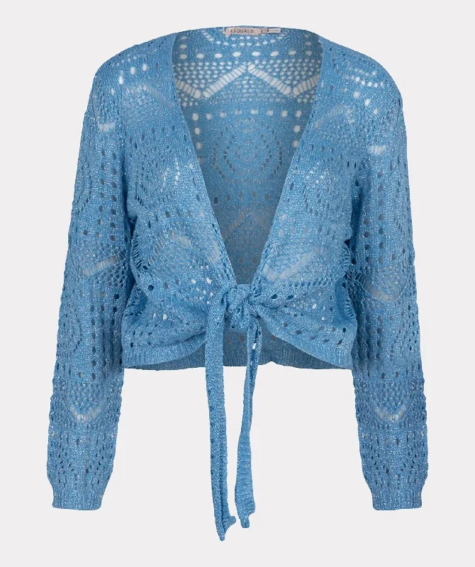 Flash Sale On Stylish Outfits – Hurry Before It's Gone Bolero Jacket In Light Blue