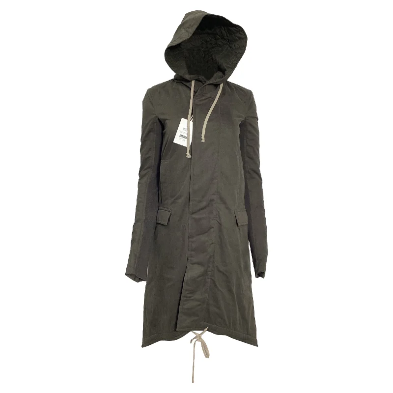 Women's Fashion Clothes Rick Owens Fishtail Parka in Olive Cotton