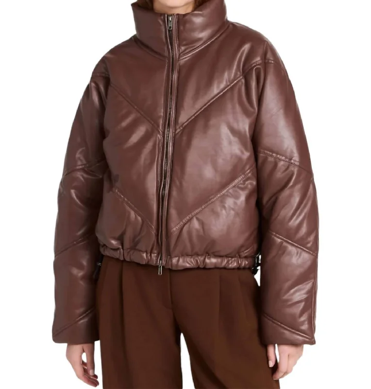 Huge Fashion Markdowns – Update Your Closet Now Women's Morrison Puffer Coat Jacket In Brown