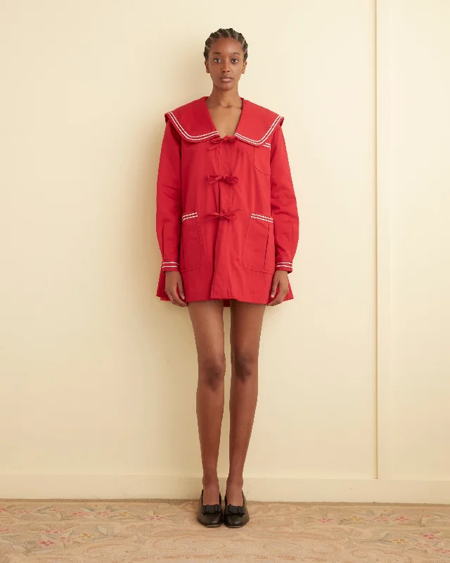 Flash Sale On Trendy Outfits – Don't Miss Out Sailor Coat - Red