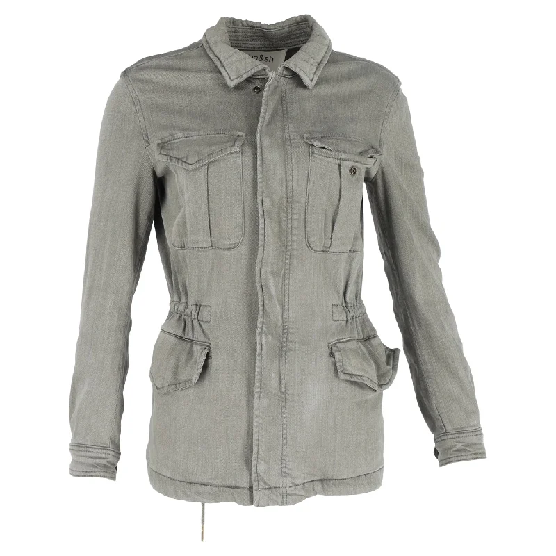 Affordable Luxury – Chic Clothing At Special Prices Ba&Sh Utility Jacket in Olive Cotton