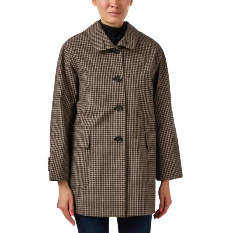 Must-Have Clothing Styles Now At Incredible Discounts Check Please Trench Coat In Black/tan