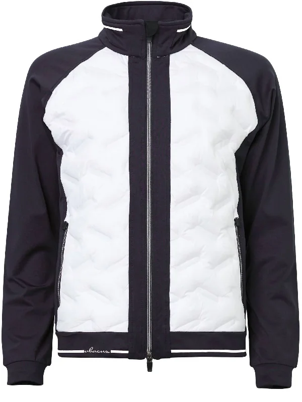 Women's Resort Apparel Women Grove Hybrid Jacket In White Black