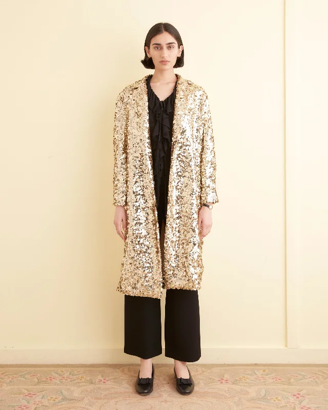 Women's Comfortable Lounge Outfit Sequin Worcester Coat