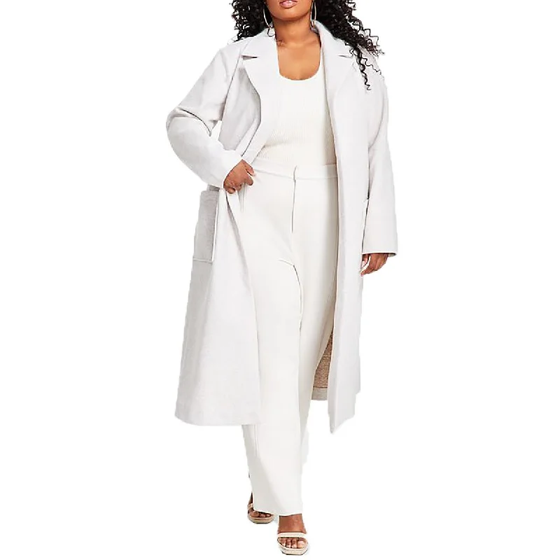 Women's Occasion Wear Clothing Plus Womens Shoulder Pads Polyester Trench Coat