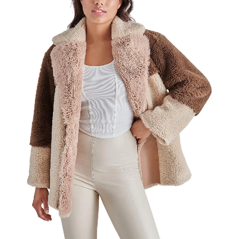 Women's Casual Wear Clothing Willow Coat Womens Collar Faux Fur Faux Fur Coat